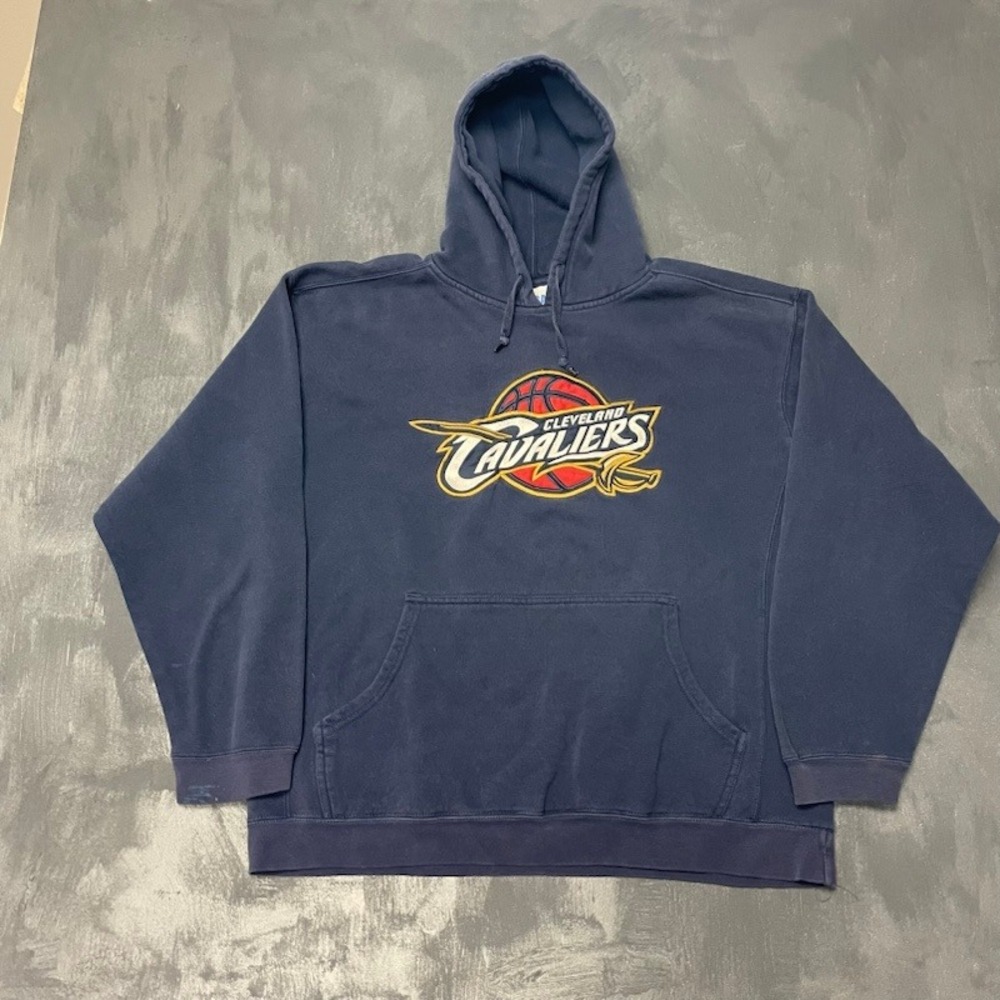 Vintage Hoodie XL Navy Blue 2000s Excellent Embroidered Cleveland Cavaliers NBA